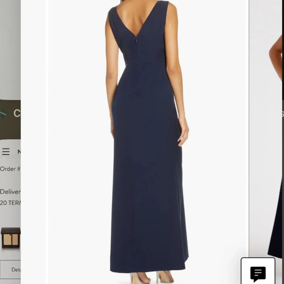 Eliza J Ruffle Front Gown - Picture 10 of 11